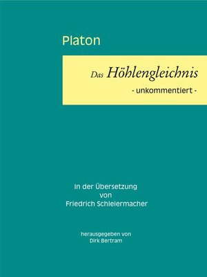 cover image of Das Höhlengleichnis